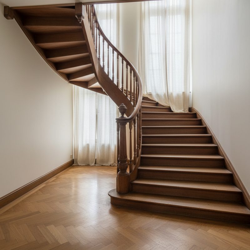 Escalier intérieur tournant sans monte-escalier en Pays de la Loire
