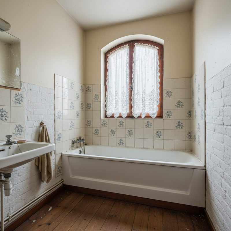 Salle de bain avec baignoire standard difficile d'accès en Hauts-de-France