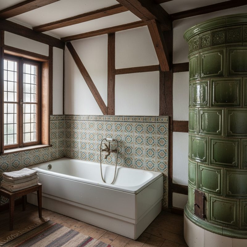 Salle de bain avec baignoire standard difficile d'accès en Grand Est