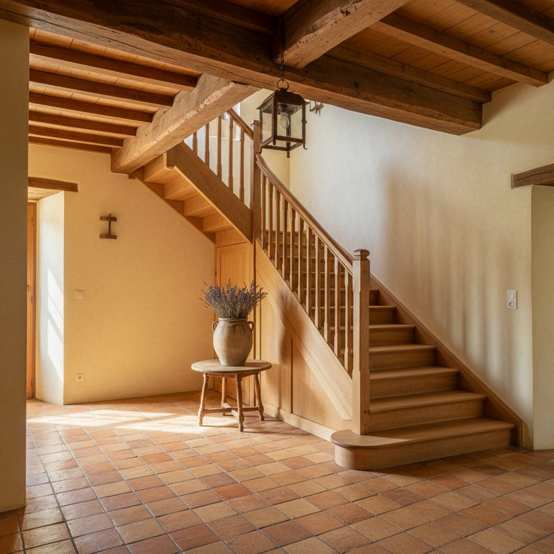Cage d'escalier sans ascenseur privatif en Provence-Alpes-Côte d'Azur