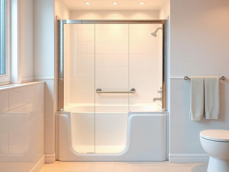 Baignoire à porte pour seniors avec accès sécurisé – seuil bas et porte étanche